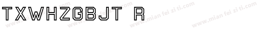 TXWHZGBJT Regular40字体转换